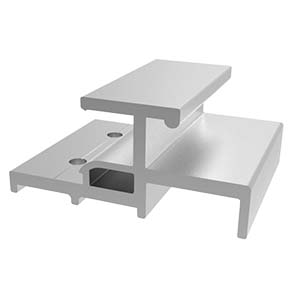 piastrina fissaggio in ALU lungh.120mm
