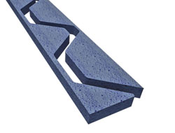 Guarnizione in PE-LD maschio-femmina