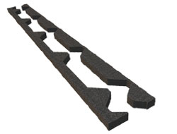 Parapassero colmo-gronda in PE-LD (Kit 21-28)
