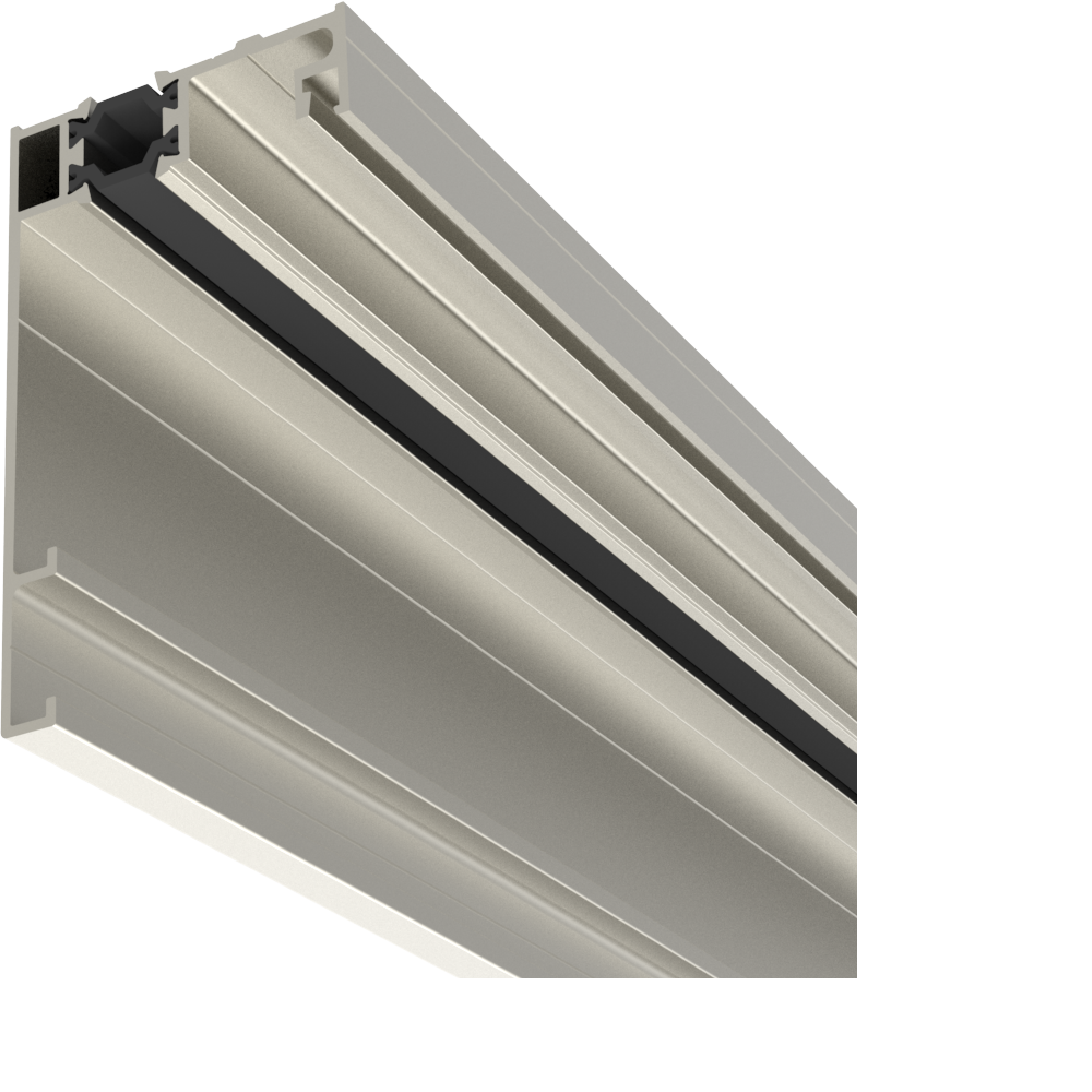 profilo superiore e laterale in alluminio a taglio termico
