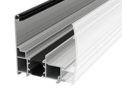 Profilo perimetrale in Al con TT per sp.32 mm (+bavetta)
