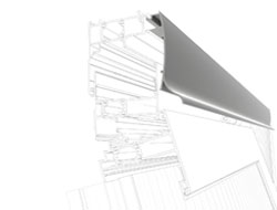 Bavetta in Al superiore curva con gocciolatoio
