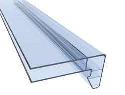 Profilo terminale rompipasso in PC (sp.10 mm)
