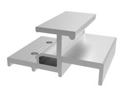 Piastrina di fissaggio in Al lunghezza 60 mm
