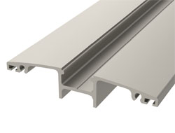 Profilo superiore in Al anodizzato con vite nascosta
