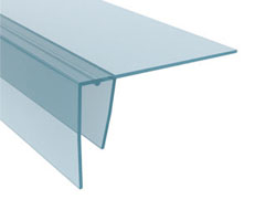 Profilo "F" protetto U.V. (sp.8-10;16 mm)
