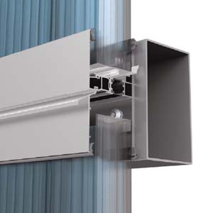 GRANDI ALTEZZE | dettaglio della giunzione orizzontale rompi-tratta con i profili 4805+4808+4809