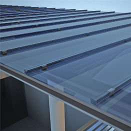 copertura traslucida con coprigiunto in policarbonato 2146