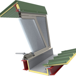 dettaglio shed con apribili realizzabili con i prodotti arcoPlus