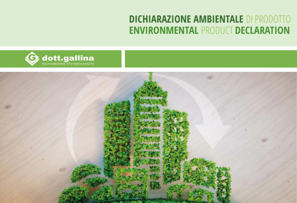 EcoDesign traslucido: etichetta ambientale EPD per l'edilizia sostenibile in policarbonato
