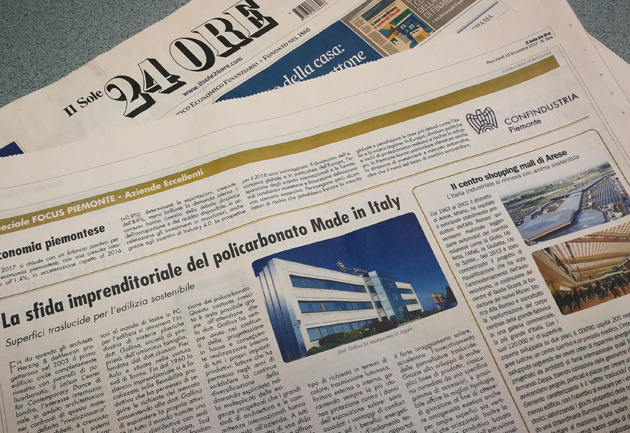 Il Sole24ore racconta la nostra sfida imprenditoriale
