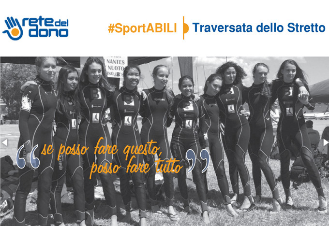 La traversata per sostenere l’impegno nello sport dei disabili
