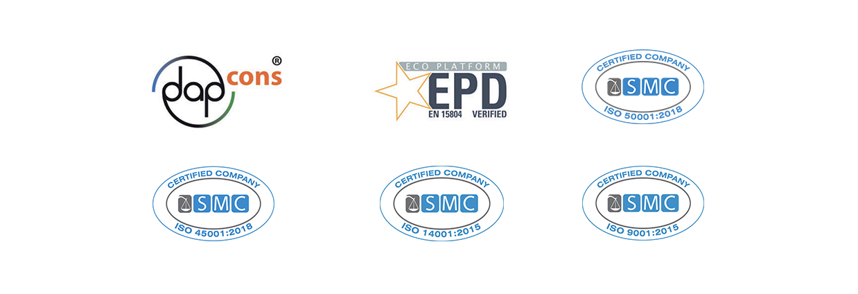 Certified systems ensuring quality
